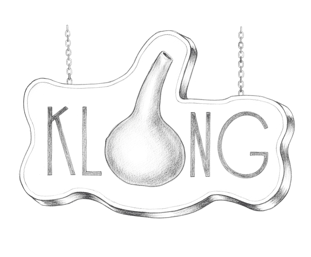 Klong — hanging gourd signboard